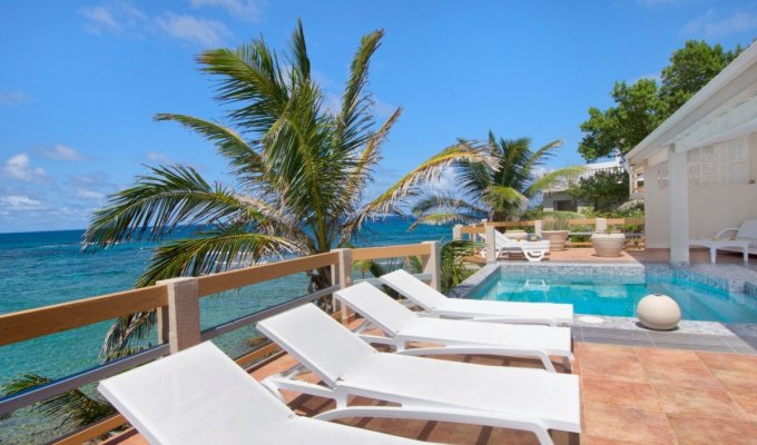 St Maarten Dawn Beach Villa Rentals Beachfront with pool