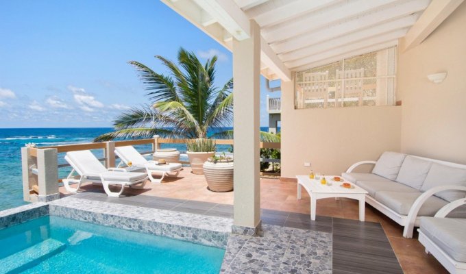 St Maarten Dawn Beach Villa Rentals Beachfront with pool