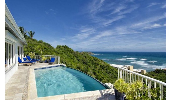 SINT MAARTEN - Seafront luxury villa rental - with private pool - Dawn Beach - Caribbean - DWI 