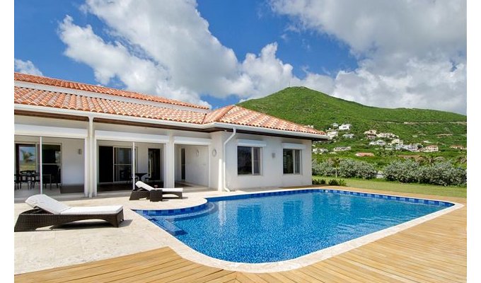 St Maarten Luxury villa rental private beach Guana Bay Caribbean DWI