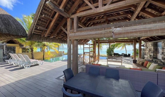 Mauritius beachfront villa rental Belle Mare Beach Pool & Chef Kayaks