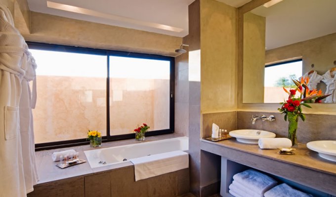 Bathroom of luxury hotel in Marrakech