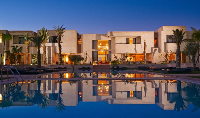Pool of luxury hotel in Marrakech