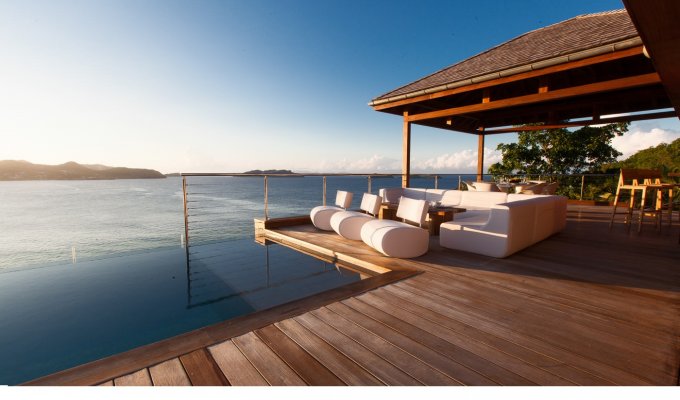 St Barths Holiday Rentals - Luxury ocean view Villa Vacation Rentals with private pool in St Barthelemy - Pointe Milou - FWI