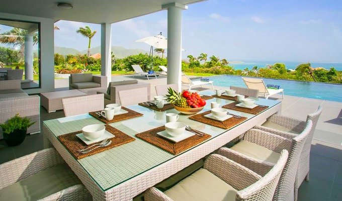 St Martin Seaview luxury Vacation Villa Rentals Orient Bay Beach FWI