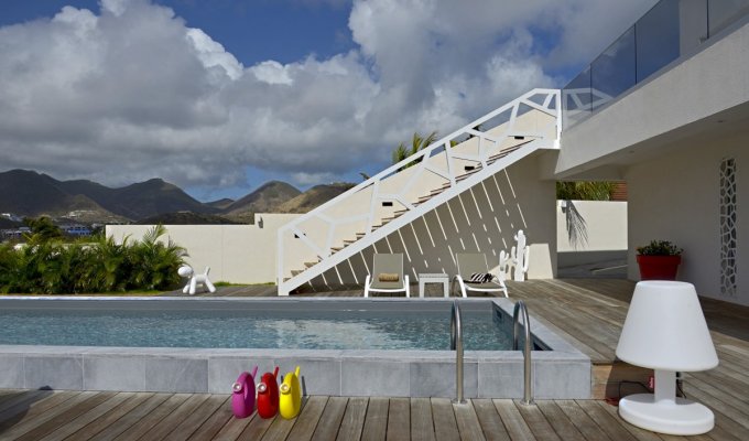 St Martin Cul de Sac Villa rentals private with private Pool oceanview