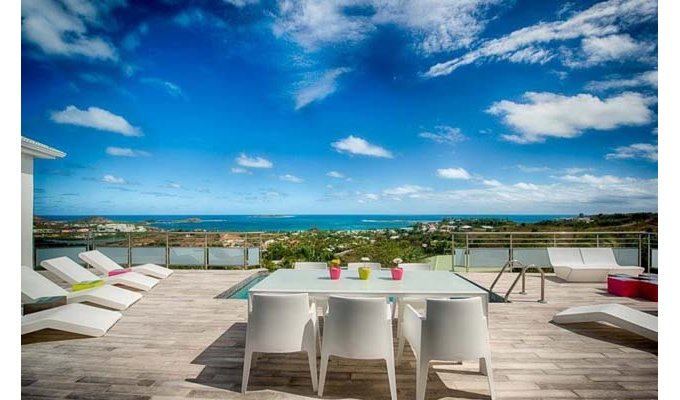 St Martin Seaview luxury Villa Rentals with pool - Orient Bay - Caribbean - FWI