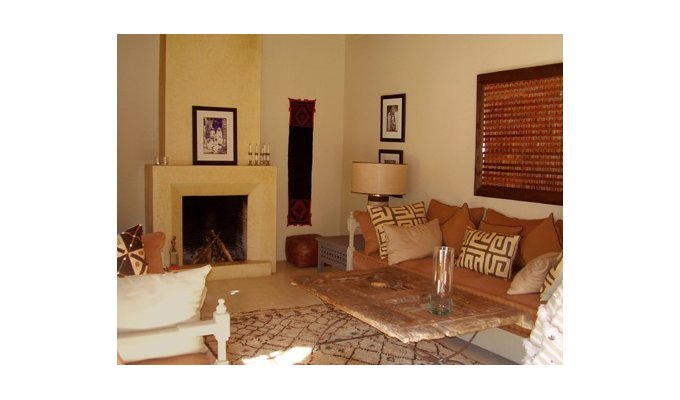  living room of luxury villa in Essaouira 