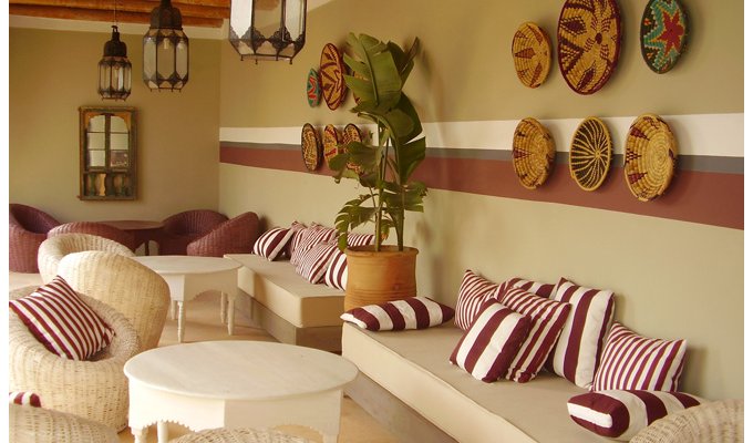  living room of luxury villa in Essaouira 