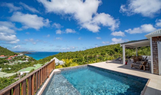 St Barth Villa Rental Flamands Ocean view private Pool