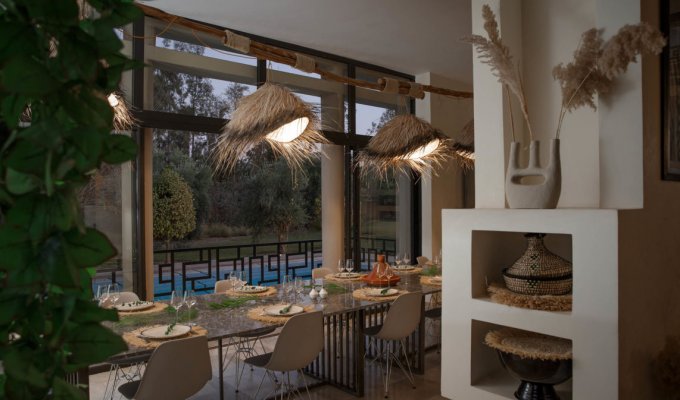 Terrace of luxury Riad in Marrakech