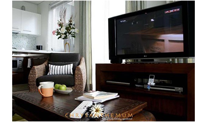 Luxury vacation rental two bedrooms serviced apartment, Kata Beach, Phuket, Thailand 
