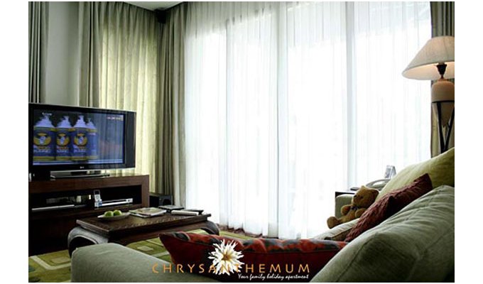 Luxury vacation rental three bedrooms serviced apartment, Kata Beach, Phuket, Thailand