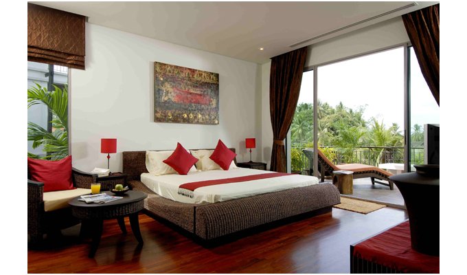 Luxury vacation rental three bedrooms serviced apartment, Kata Beach, Phuket, Thailand