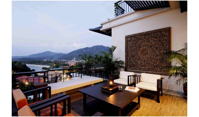 Luxury vacation rental three bedrooms serviced apartment, Kata Beach, Phuket, Thailand