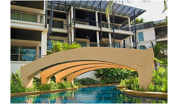 Luxury vacation rental three bedrooms serviced apartment, Kata Beach, Phuket, Thailand