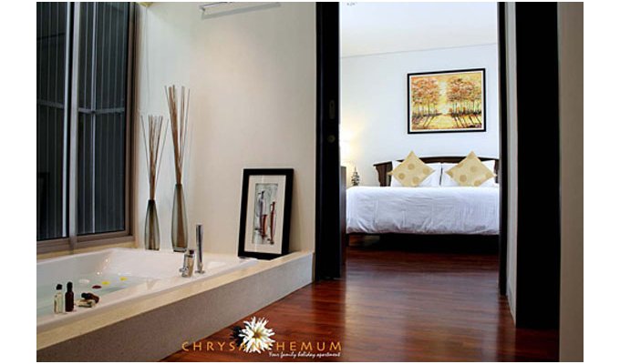 Luxury vacation rental three bedrooms serviced apartment, Kata Beach, Phuket, Thailand