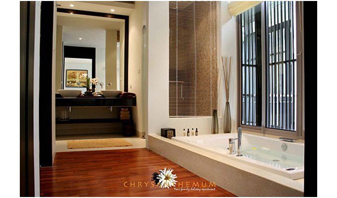 Luxury vacation rental three bedrooms serviced apartment, Kata Beach, Phuket, Thailand