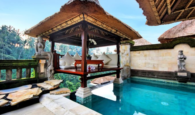 Indonesia Bali Ubud Resort Rentals Villa Terrace with private pool in a luxury complex
