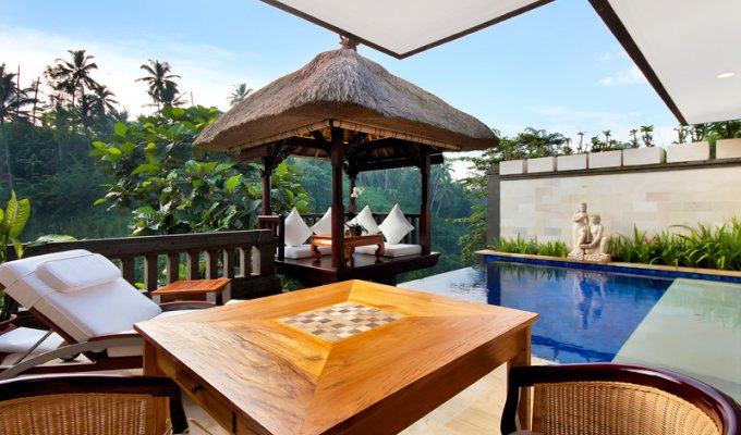 Indonesia Bali Ubud Resort Rentals Terrace Villa with private pool in a luxury complex