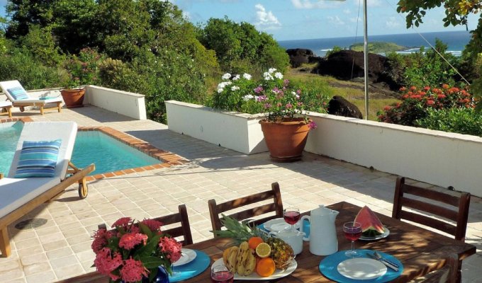 St Barth Villa Rental Marigot Ocean view private Pool