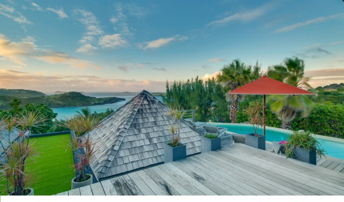 St Barts Luxury Villa Vacation Rentals with private pool overlooking the Lagoon of Petit Cul de Sac - Private Estate of Domaine du Levant - FWI