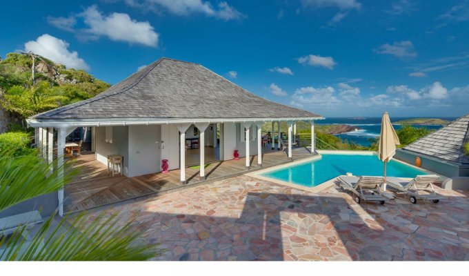 St Barts Luxury Villa Vacation Rentals with private pool overlooking the Lagoon of Petit Cul de Sac - Private Estate of Domaine du Levant - FWI