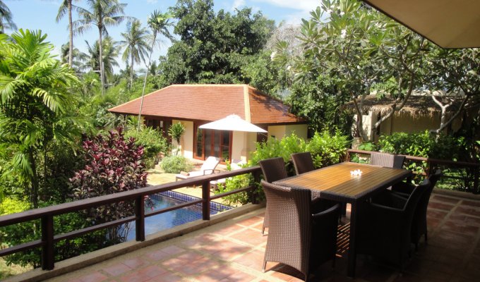 Thailand Vacation Rental, Villa with pool, minutes from the beach of Choeng Moen.