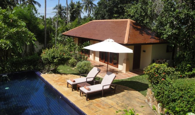 Thailand Vacation Rental, Villa with pool, minutes from the beach of Choeng Moen.