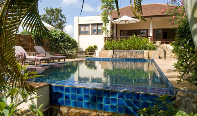 Thailand Vacation Rental, Villa with pool on two levels, just minutes from the beach, overlooking the sea