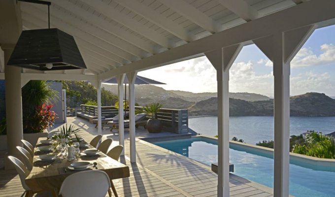 St Barts Luxury Villa Vacation Rentals with private pool overlooking the Lagoon of Petit Cul de Sac - Private Estate of Domaine du Levant - FWI