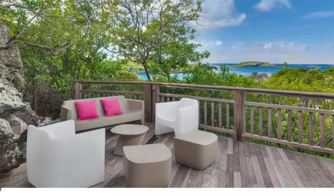 St Barths Holiday Rentals - Luxury Villa Vacation Rentals in St Barthelemy with private pool overlooking the Lagoon of Petit Cul de Sac - Private Estate of Domaine du Levant - FWI