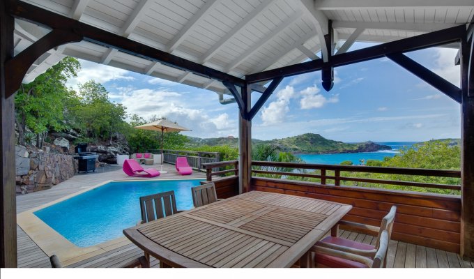St Barths Holiday Rentals - Luxury Villa Vacation Rentals in St Barthelemy with private pool overlooking the Lagoon of Petit Cul de Sac - Private Estate of Domaine du Levant - FWI