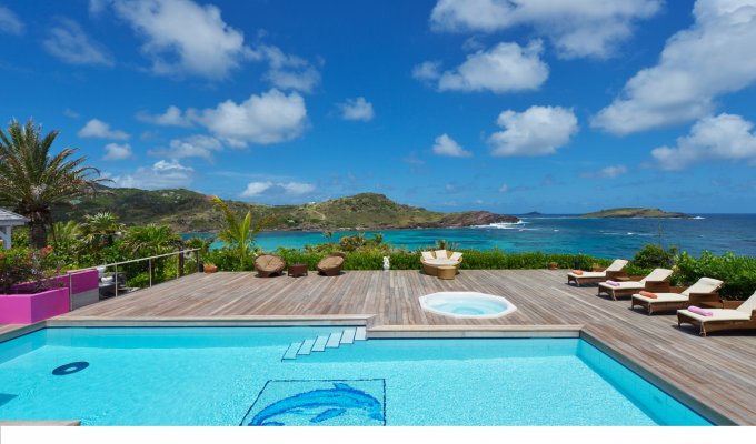 St Barts Luxury Villa Vacation Rentals with private pool overlooking the Lagoon of Petit Cul de Sac - Private Estate of Domaine du Levant - FWI