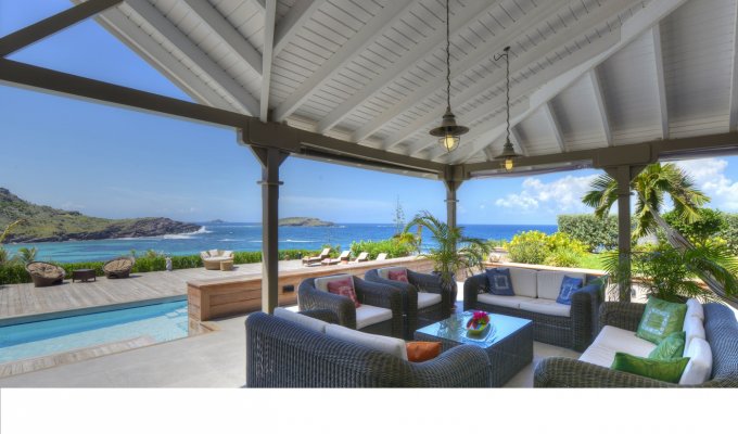 St Barts Luxury Villa Vacation Rentals with private pool overlooking the Lagoon of Petit Cul de Sac - Private Estate of Domaine du Levant - FWI