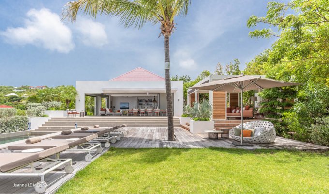 St Barths Holiday Rentals - Seaview Luxury Villa Vacation Rentals with private pool between Shell Beach and Gouverneur- FWI