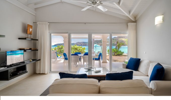 Beachfront St Barts Luxury Villa Vacation Rentals - St Jean beach - Coral Reef Property - FWI