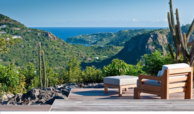 St Barths Holiday Rentals - Seaview Luxury Villa Vacation Rentals in St Barthelemy with private pool - Hilltop Private Estate in Gouverneur - FWI