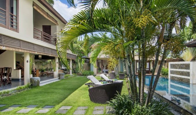 Seminyak Bali villa rental private pool with staff included