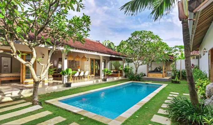 Seminyak Bali villa rental private pool from the beach with staff included