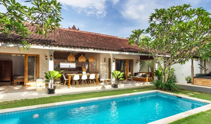 Seminyak Bali villa rental private pool from the beach with staff included