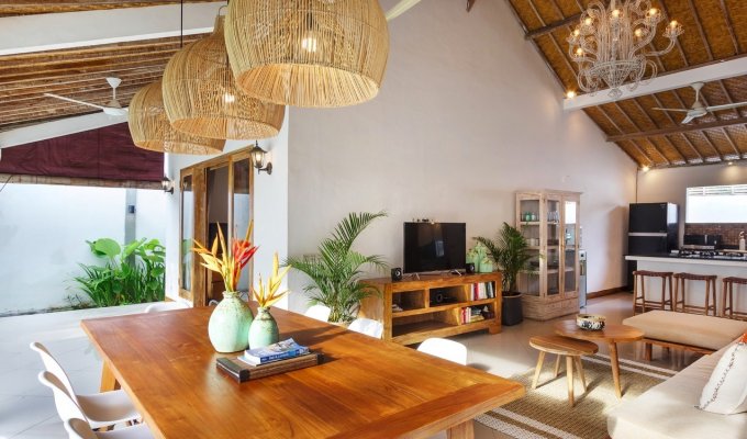 Seminyak Bali villa rental private pool from the beach with staff included