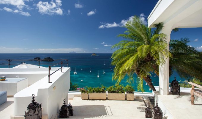 St Barths Vacation Rentals - Seaview Luxury Villa with private pool with exclusive services by hotel Eden Rock - FWI