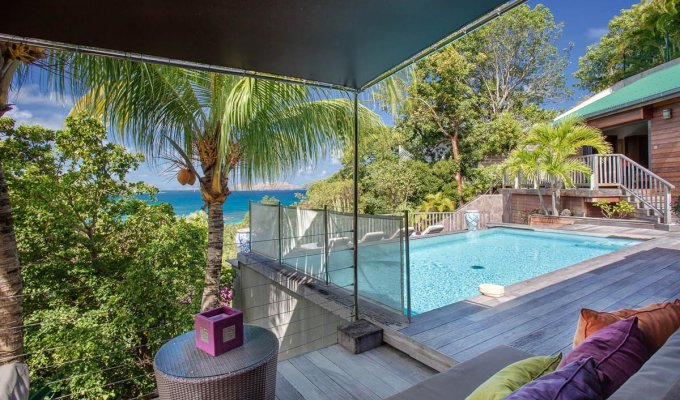 St Barths Vacation Rentals - Seaview Luxury Villa with private pool with exclusive services by hotel Eden Rock-St Barths