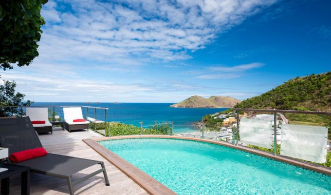 St Barts Charming Villa Vacation Rentals with private pool located in the Roc Flamands private estate and only 5 minutes walk to Flamands Beach - FWI