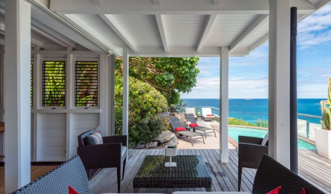 St Barts Charming Villa Vacation Rentals with private pool located in the Roc Flamands private estate and only 5 minutes walk to Flamands Beach - FWI