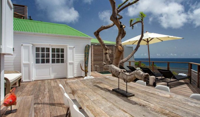 ST BARTHELEMY HOLIDAY RENTALS - Seaview Charming Villa Vacation Rentals with private pool - Anse des Cayes - St Jean hill - St Barts - FWI