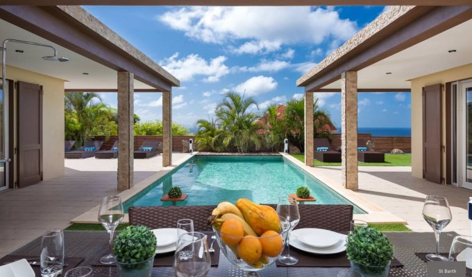 St Barths Holiday Rentals - Charming Villa Vacation Rentals in St Barthelemy with private pool located in the heights of Flamands - FWI