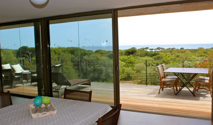 Porto Vecchio Villa Vacation Rentals 700m from Palonbaggia Beach Corsica, shared pool