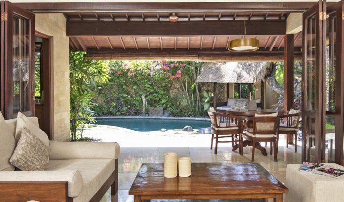 Seminyak Bali villa rental private pool from the beach with staff included